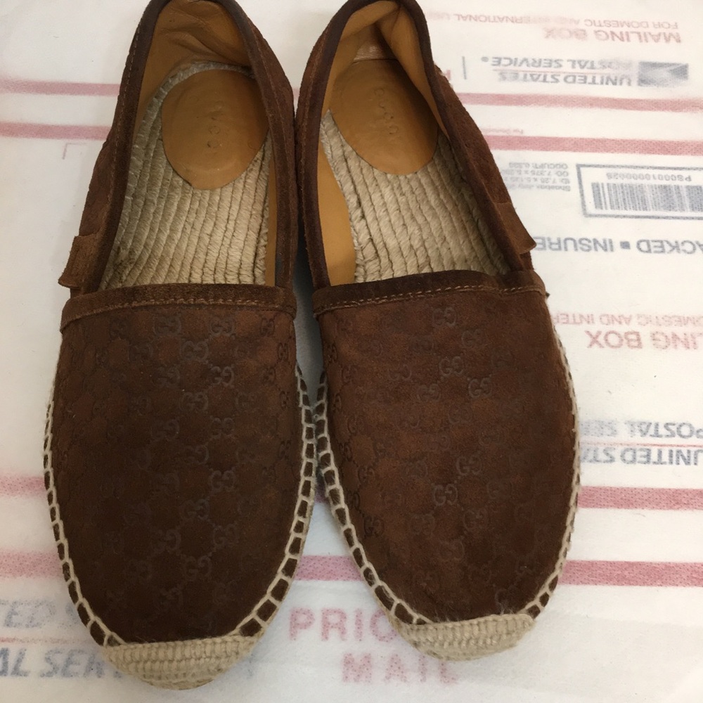 Gucci Espadrille Loafers slip-on. Made in Italy Size 37.5. Great condition - Picture 13 of 16
